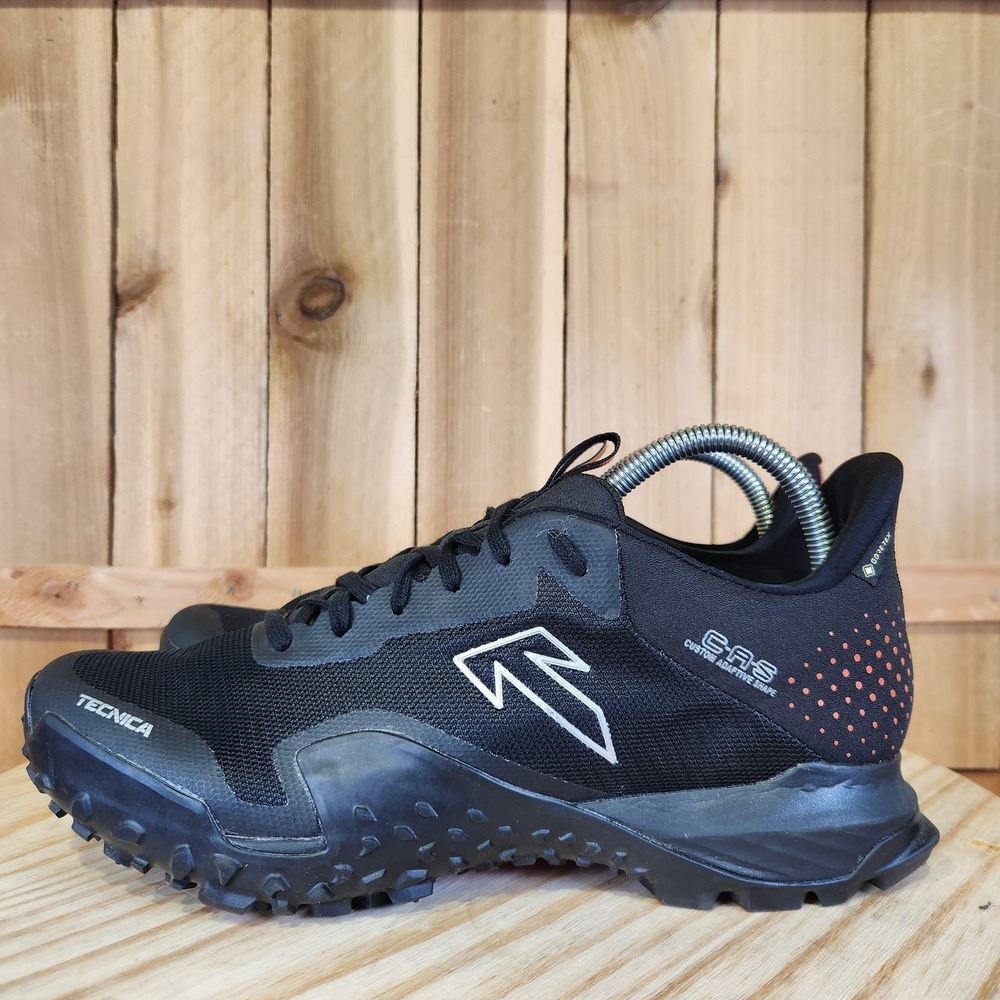 Tecnica Magma S GTX Shoes Mens 7.5 Black Waterproof Hiking Trail Sneakers